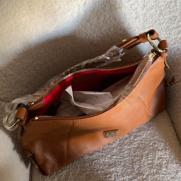 Dooney & Bourke Medium East/West Slouch Camel NWT - Picture 2 of 10